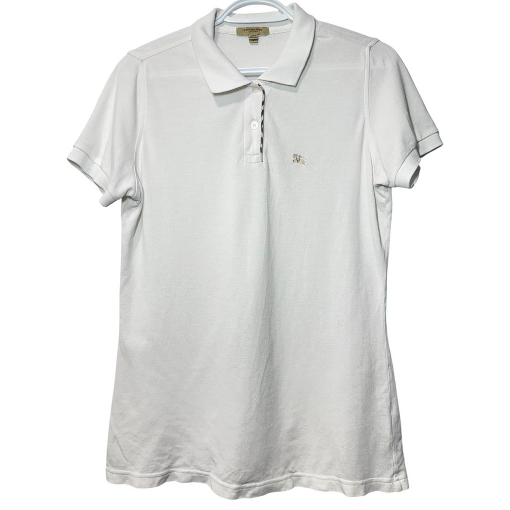 Burberry White Polo Shirt size S
